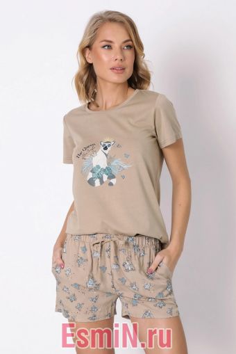 Фото - Пижама с шортами и футболкой Betina SS22 Aruelle Aruelle купить в Киеве и Украине