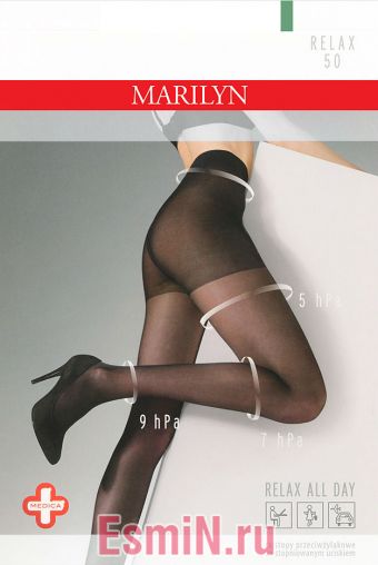 Корректирующие массажные колготки Relax 50den Marilyn купить в Москве,  России