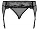 Фото - Черный пояс для чулок и стринги CHARMS garter belt Obsessive Obsessive купить в Киеве и Украине